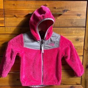 The North Face Baby Pink and Gray Fleece Jacket